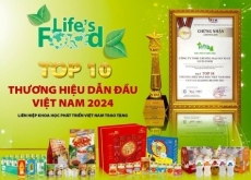 cong ty tnhh thuong mai san xuat lifes food vinh du nhan giai thuong  top 10 thuong hieu dan dau viet nam 2024  