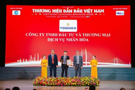 toshiko ghi d  u   n v  i gi   i th    ng danh gi      s   n ph   m   d  ch v  ch  t l    ng vi t nam    t  i l  c ng b   th   ng hi u d   n     u vi t nam 2026
