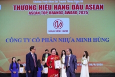 c ng ty c  ph  n nh a minh h ng vinh d  nh  n gi   i th    ng top 10 th   ng hi u nh a h  ng     u asean 2025