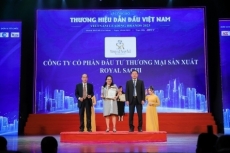 royal sachi vinh du la doanh nghiep duoc nhan giai  top 10 thuong hieu dan dau viet nam 